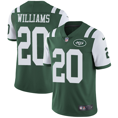 Nike Jets #20 Marcus Williams Green Team Color Men's Stitched NFL Vapor Untouchable Limited Jersey
